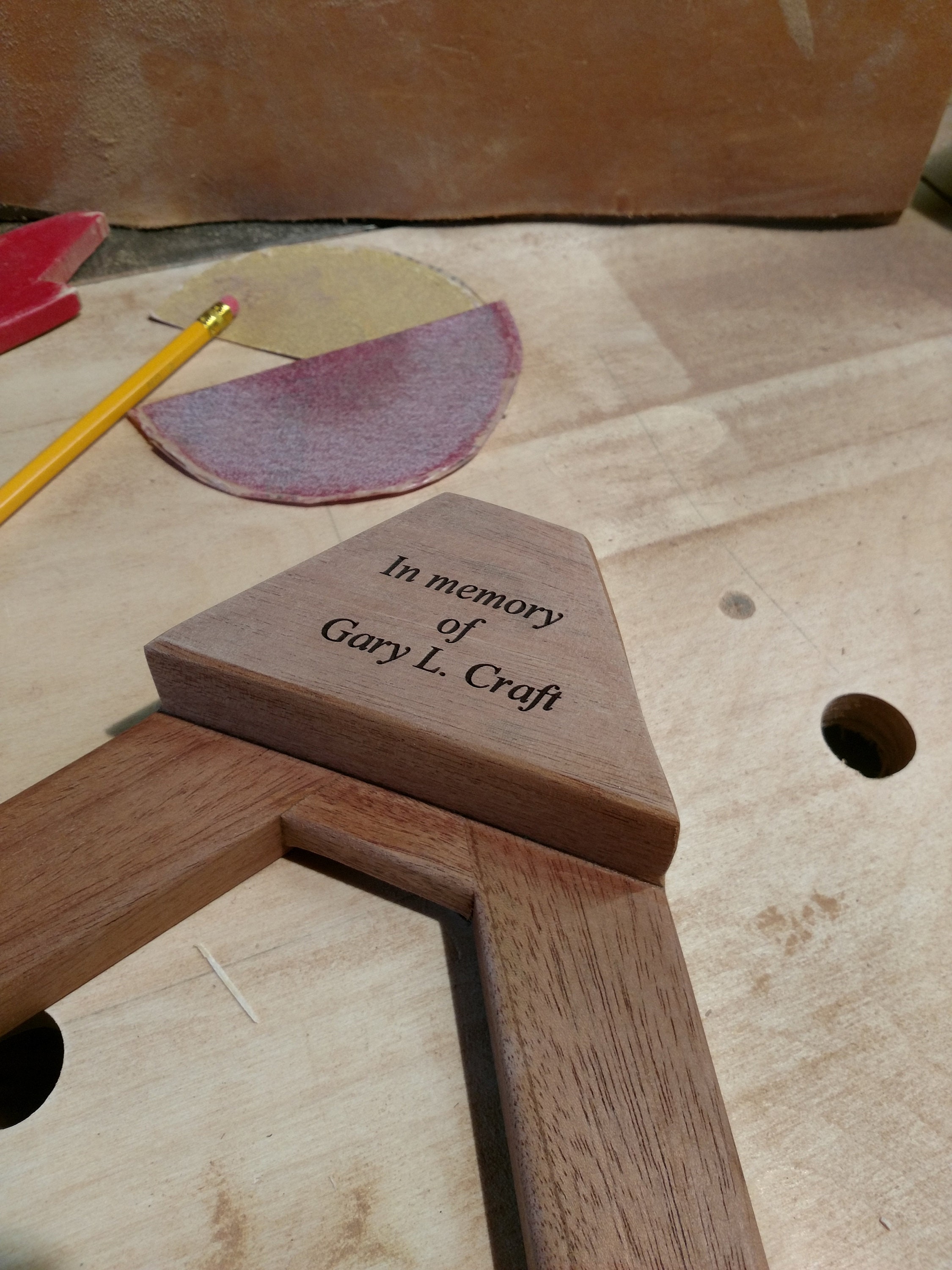 Electric Guitar Stand Mahogany by Blackwell Woodworks, Boutique Guitar