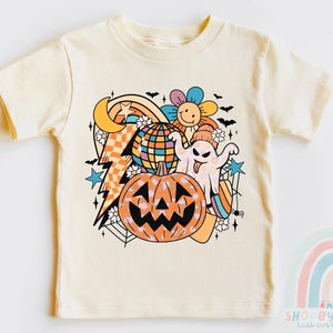 Retro Halloween Pumpkin Shirt //Cute pumpkin Toddler // Halloween Kids Shirt // Youth Girl Shirts.