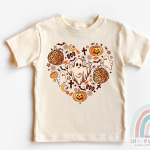 Retro Halloween Toddler Shirt: Ghost & Pumpkins