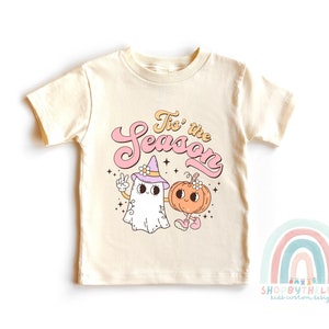 Tis the Season Toddler Shirt //Fall Retro Kids Shirt//Cute Pumpkin Natural Toddler TeeRetro//Halloween Toddler Shirt.