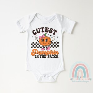 Retro Pumpkin Kids Shirt - Halloween Toddler Tee