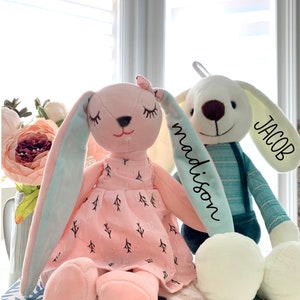 Personalized Easter Bunny-stuffed Animal-baby Gift Kids - Etsy