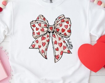 Personalized Kids Valentine's Day Shirt: Custom Name Pullover