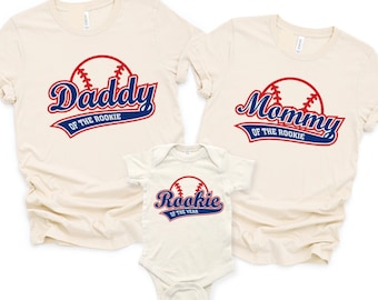 Rookie Of The Year Baseball Birthday Shirt - Family Matching