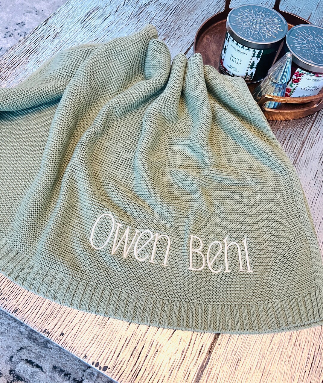 Gift for Baby Boy//embroidered Name//lovey Blanket Gift Set//soft