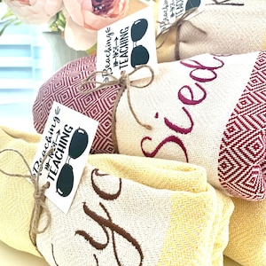 Personalized Teachers Gift // Teacher appreciation gift // Personalized Name // Beach Towel // Gift For Her// Birthday Party Favor.