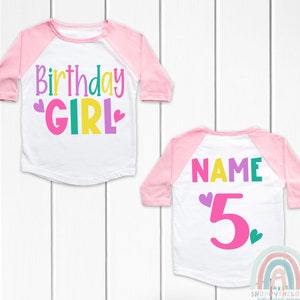Personalized Birthday Girl Shirt: Any Age, Toddler Tee
