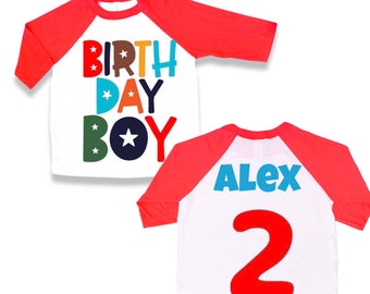 Birthday Boy Shirt | Boys Birthday Shirt | Any Age Birthday Shirt | Birthday Shirt for Boy | Boy Birthday Party | Boy 2nd Birthday.
