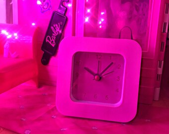 Pink Alarm Clock Etsy