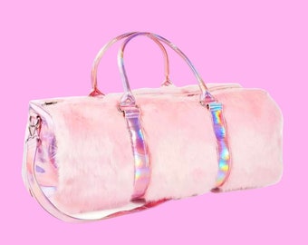 fluffy pink bag