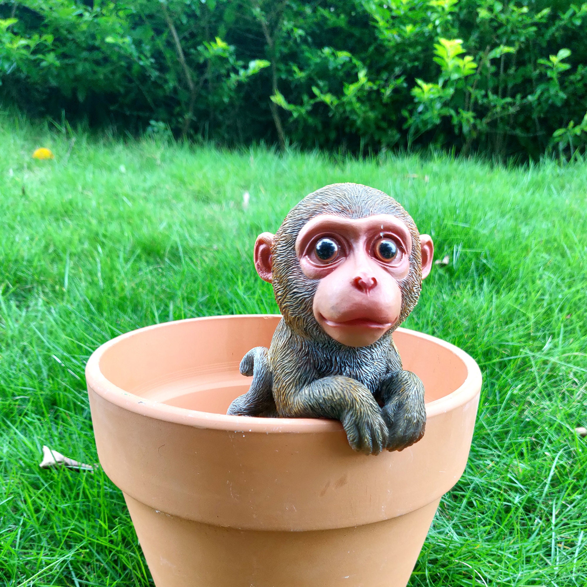 Polyresin Cute Animal Pot Hangers Home & Garden Planter Etsy