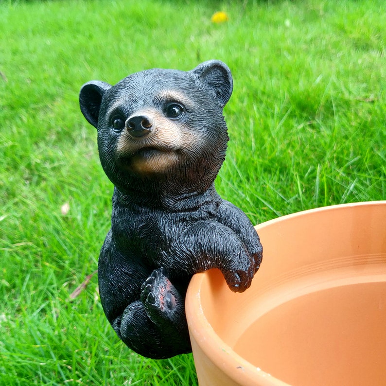 Polyresin Cute Animal Pot Hangers Home & Garden Planter Etsy