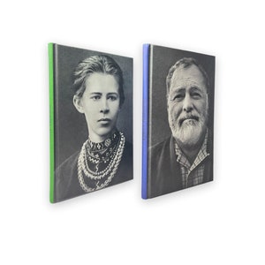 Ukrainian notebooks. A set of 2 notebooks. “Ernest Hemingway”. «Lesya Ukrainka». Комплект блокнотів. «Ернест Гемінґвей». «Леся Українка».