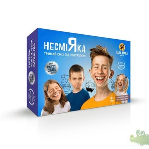Jeu « Risible » 6+. 4-8 joueurs. Jeu « NesmiYak » 18+. 4-8 joueurs. Ukrainien.