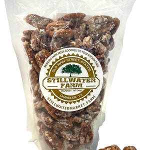 Sweet Praline Pecans - 12oz bag of Candied Pecans