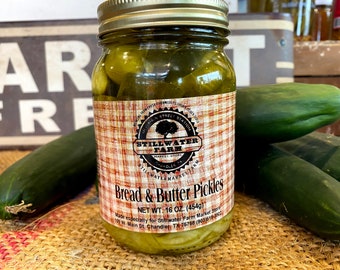 Bread and Butter Pickles - 16oz Jar