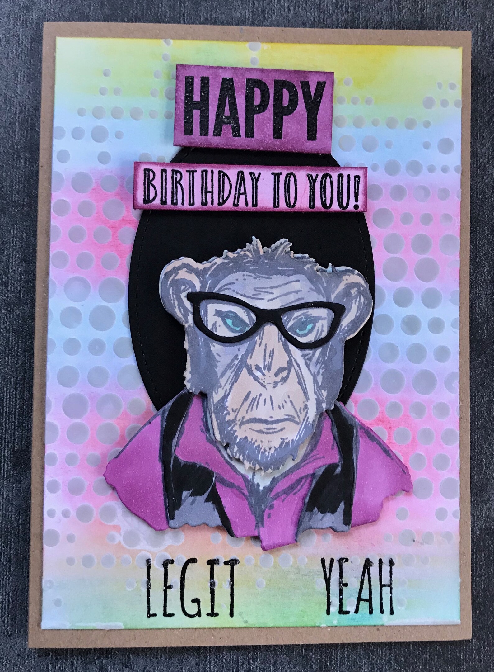 Birthday hipster Cards Choice of 5 Designs Tim Etsy
