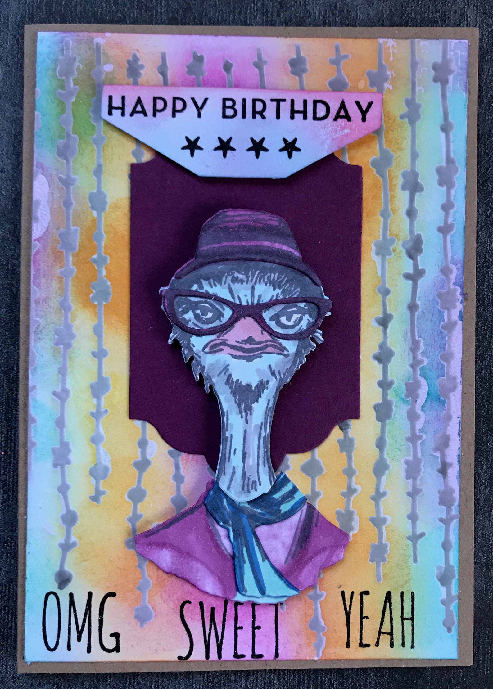 Birthday hipster Cards Choice of 5 Designs Tim Etsy