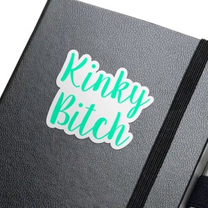 NSFW Sticker, Kinky Bitch Adult Sticker, Gift Idea for Her, Funny Sticker for Grownups