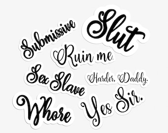 Submissive Adult Sticker Pack, NSFW Dom Sub Gifts