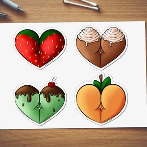 Sexy Sticker Bundle Bootylicious~ Booty waterproof laminated, die cut adult sticker pack 4 laptop, water bottle, notebook, free sticker gift