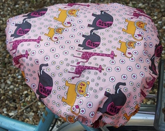 Showerproof Bike Saddle Cover, handmade to ensure you don’t get a soggy bottom on rainy days