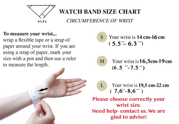 Apple Watch Wrist Size Chart