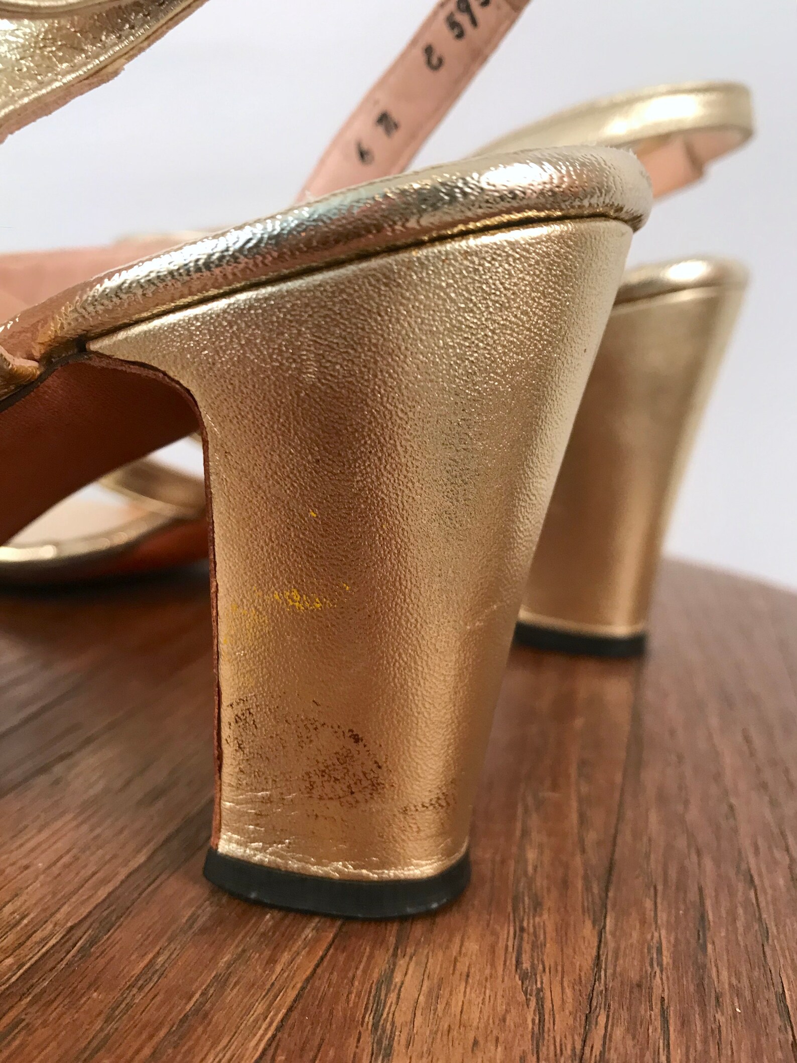 slingback gold