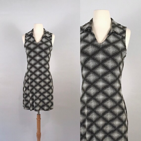 psychedelic mini dress | 90 s vintage