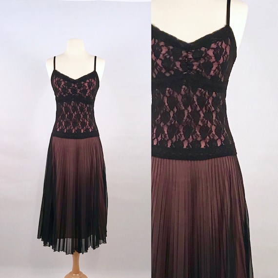 drop waist slip dress | 90s vintage