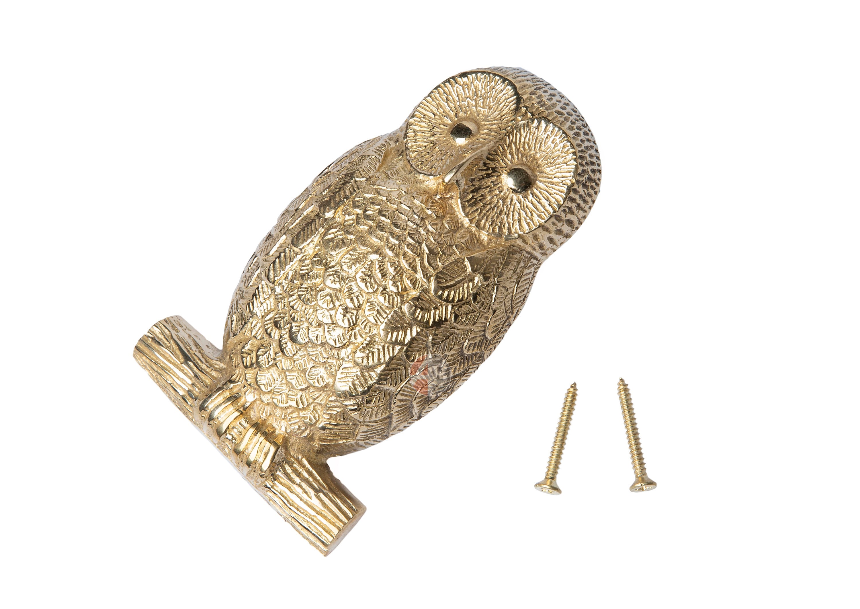 Solid Brass Owl Door Knocker Heavy Antique & Vintage Animal Etsy