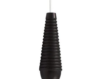 Black Ebonised Wooden Beehive Reeded Light Pull, Wood Switch Bathroom Handle Quality Gift Home Decoration