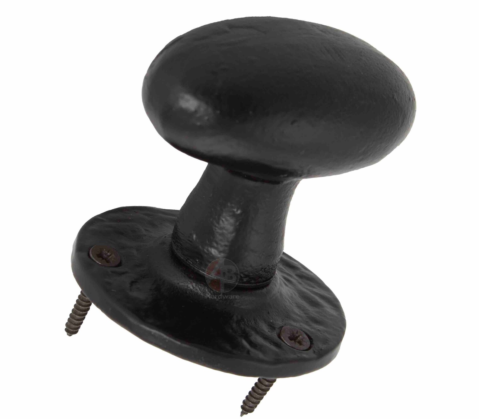 Pack Of 4 Heavy Black Cast Iron Oval Mortice Door Knobs Knob Etsy