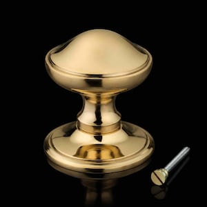 Polished Brass Victorian Centre Door Knob