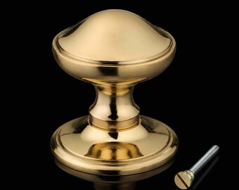 Polished Brass Victorian Centre Door Knob
