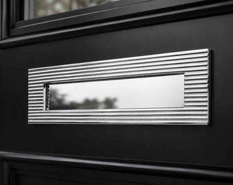 Polished Chrome Reeded Letter Plate