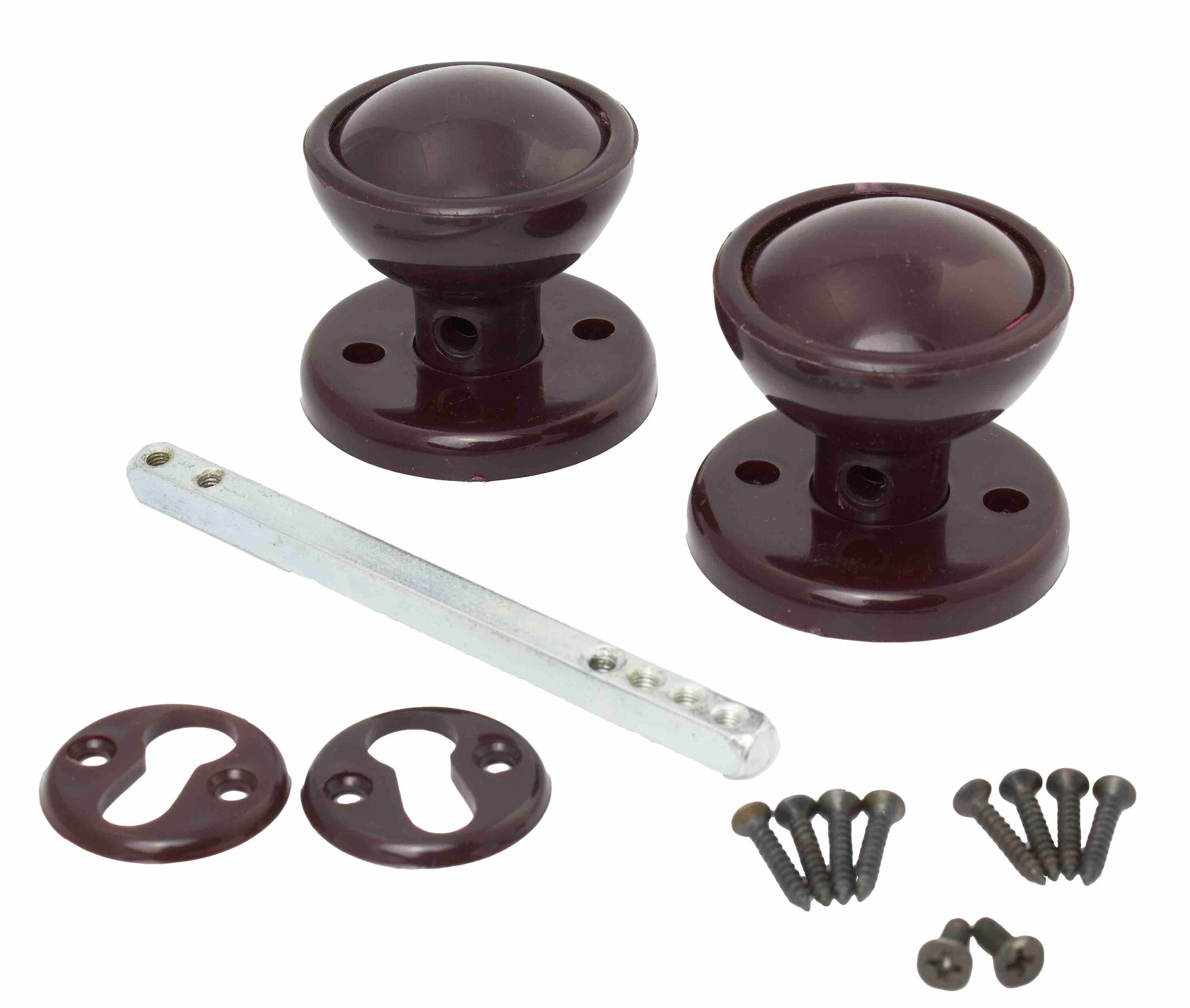 Pack of 10 Brown Plastic Door Knob Set Knobset Mortice or Rim Etsy