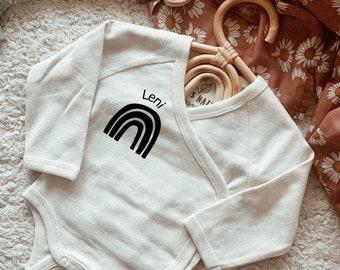 Babybody Personalisiert Geschenk nach Wunsch bedruckt Body Baby Bio Baumwolle genderneutral