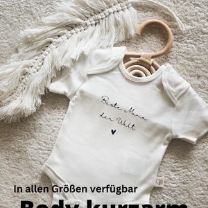 Babybody Vatertag Geschenk Bester Papa der Welt Body Baby Geschenk Bio Baumwolle genderneutral Bild 7