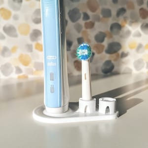 Oral-B Electric Toothbrush 1 or 2 Stand/Holder with Drip Tray - Toothbrush and Head Holder only