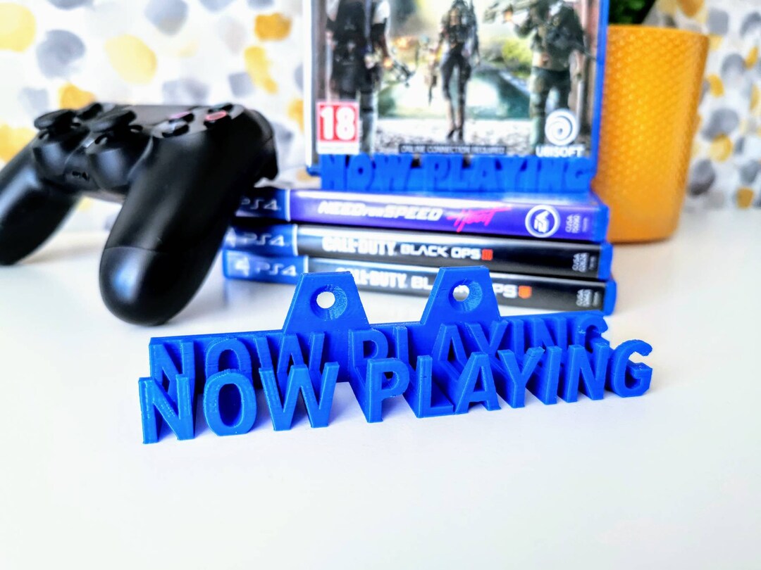 A 'now Playing' PS4 Game Case Holder Wall Mount OR Etsy