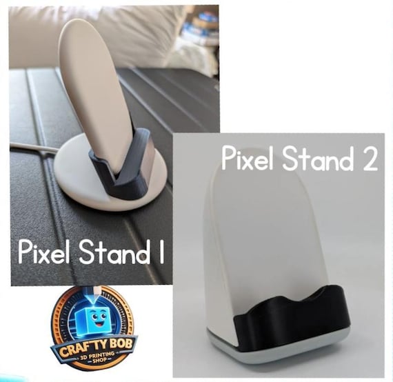 Pixel Stand 1 and 2 3D Printed Riser/spacer - Wireless Charging