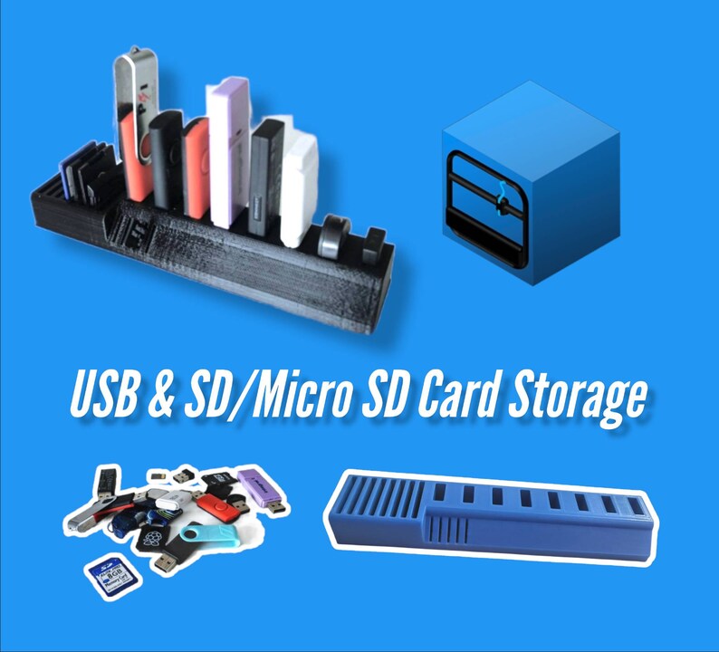 USB Storage SD Card Storage Mirco SD Card Storage 3D Etsy