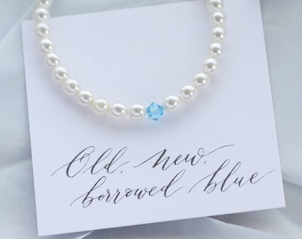 Braccialetto da sposa blu