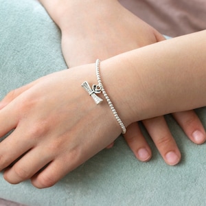 Silber Abschluss Perlen Bettelarmband
