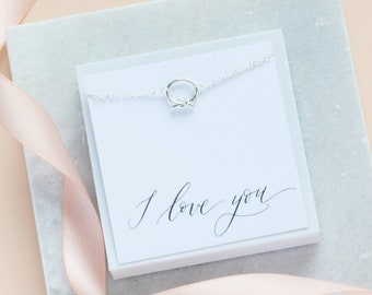 Pulsera de nudo de la amistad en plata de ley