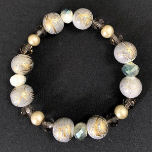 Pearls and Blues Beaded Bracelet