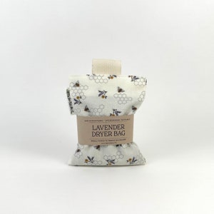 Refillable Lavender Dryer Bag | Honey Bee Scent Sachet