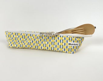 Bamboo Cutlery Pouch | Zero Waste | Straw Pouch | Bamboo Silverware Gift Set