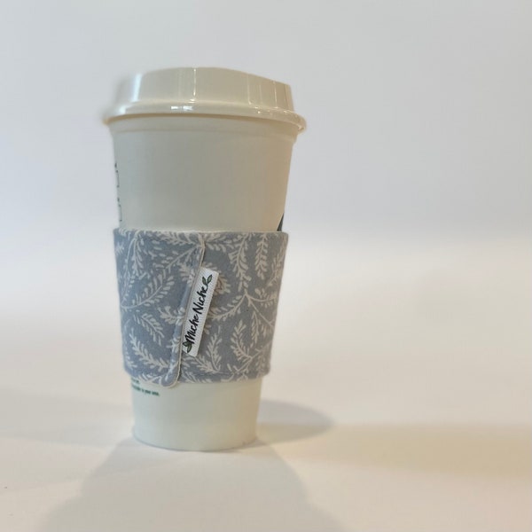 Handmade Reusable Coffee Cup Sleeve | Coffee Cozy | Gift for Coffee Lover